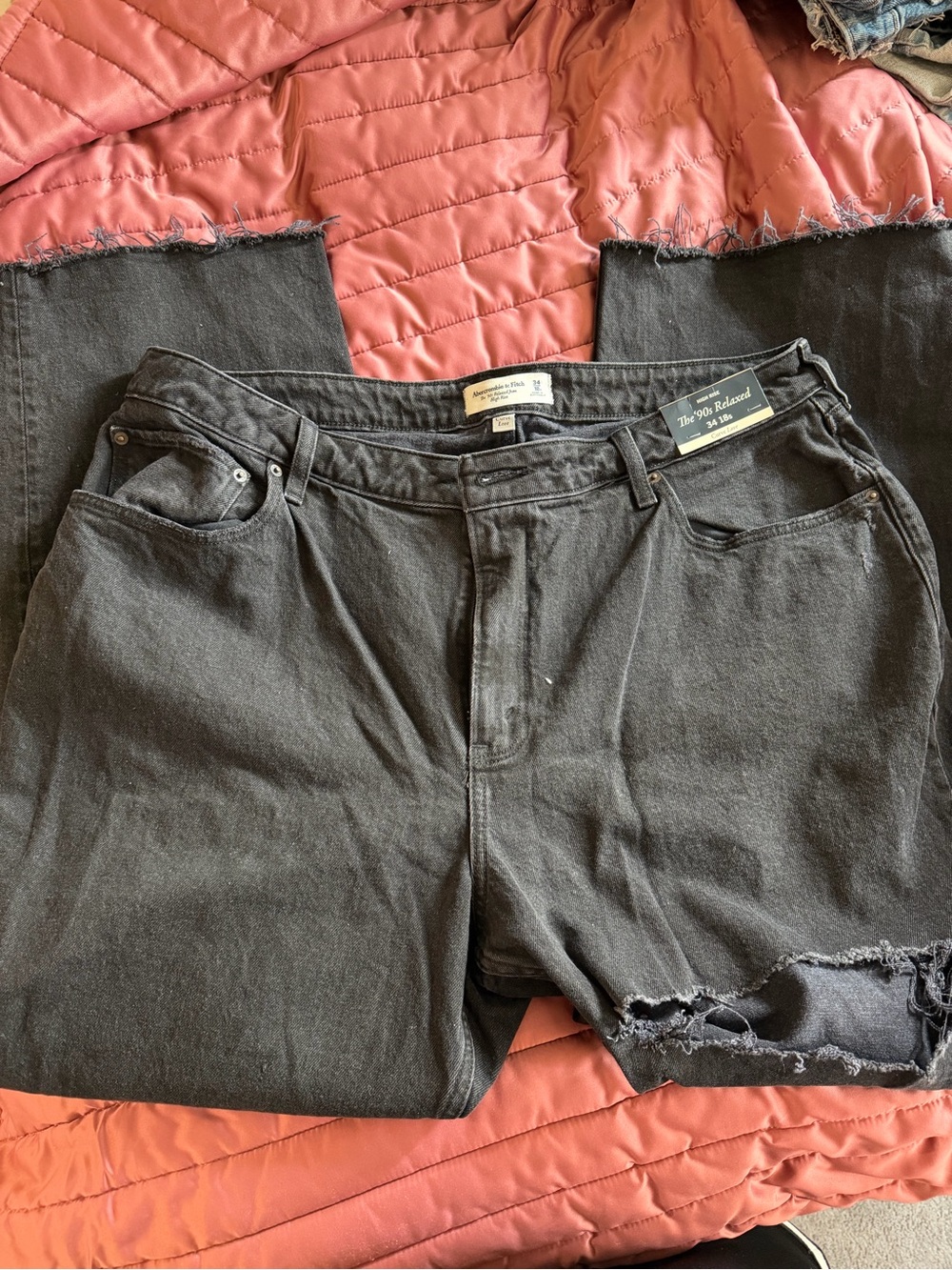 Abercrombie Black Relaxed Fit Jeans